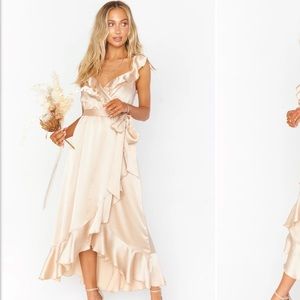 Show me your mumu Samantha ruffle dress